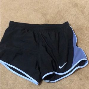Black and purple Nike shorts